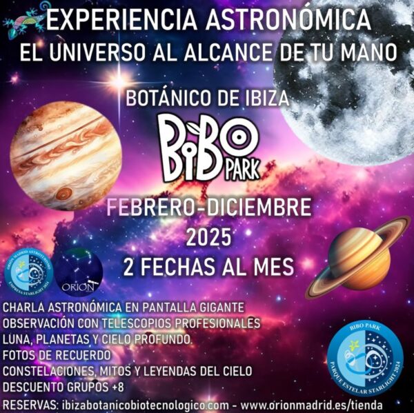 ACTIVIDAD EXPERIENCIA ASTRONÓMICA EN IBIZA